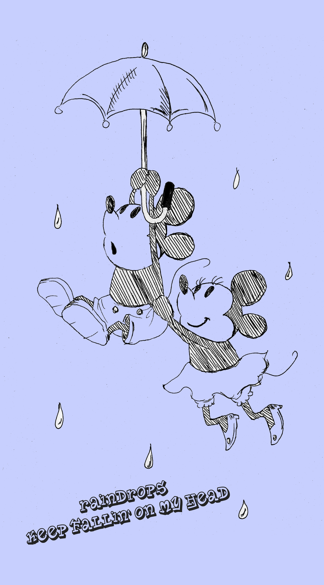 雨が楽しくなるようなディズニーの待ち受け画像 かわいいスマホの無料スマホ壁紙 Cute