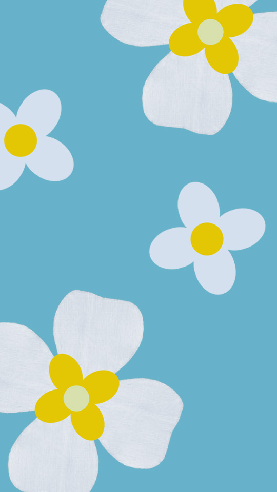 北欧風 フラワーパターン 水色 スマホ 壁紙 ガーリー Android Iphone用 かわいいスマホの無料スマホ壁紙 Cute